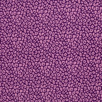 Baumwolle Leoni Animalprint  Lila/Flieder by Swafing